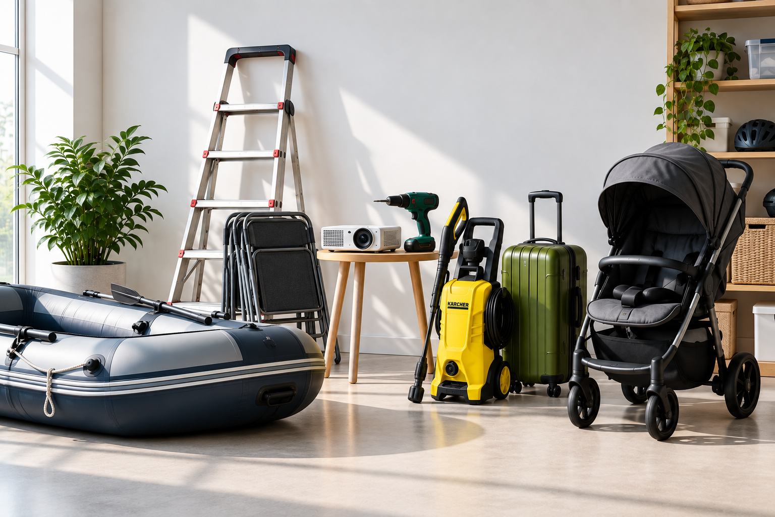 Things to rent and borrow